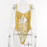 Sexy Sling One-piece Mesh See-through Underwear YQ-W490