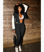 Casual Baseball Jacket And Pants 2 Piece Suits WSM-5288