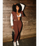 Casual Baseball Jacket And Pants 2 Piece Suits WSM-5288