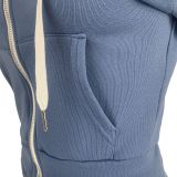 Solid Plush Hooded Zipper Coat And Pants 2 Piece Sets CH-8198