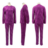 Casual Long Sleeve Two Piece Pants Set SFY-2146
