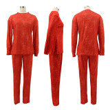Casual Long Sleeve Two Piece Pants Set SFY-2146