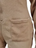 Casual Hooded Long Sleeve Zipper Romper MEM-88397