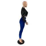 Casual Patchwork Full Sleeve Baseball Jacket IV-8259