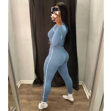 Casual Sports Hooded Drawstring Two Piece Pants Set IV-8257