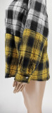 Plaid Casual Patchwork Loose Full Sleeve Blouse WSYF-5911