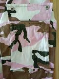 Camouflage Print Pocket Belted Long Pants LSL-6114