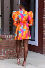 Casual Printed Full Sleeve Blazer Coats QZX-6239