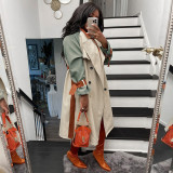 Casual Double-Breasted Belted Trench Coat GLF-10057