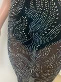 Sexy Rhinestone Spaghetti Strap Club Dress LSD-81064