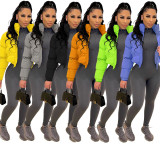 Plus Size Winter Zipper Cotton-padded Puffer Coats LSD-90300
