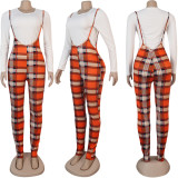 Sexy Slim Print Jumpsuit Two Piece Sets FSXF-236
