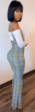 Sexy Off-shoulder Tie Up Top And Print Sling Jumpsuits Two Piece Sets FSXF-188