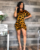 Round Neck Irregular Short Sleeve Mini Dress FSXF-59