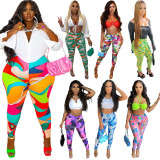 Casual Fitness Mid-Waist Tight Leggings FSL-F181