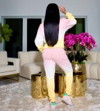 Gradient Hoodie Casual Two Piece Sets BGN-215