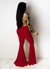 Plus Size Fashion Slim Flare Pants NY-8907