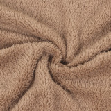Autumn Winter Zipper Plush Solid Color Coat Tops NY-8858