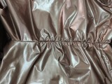 Bright Leather Split Skinny Ruched Pants LSD-81066
