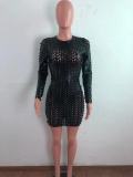 Fashion Sexy Long Sleeve Mini Dress OSM-6126