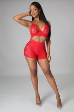 Fashion Sexy Lace Chest Support Two Piece Sets OSM-5292