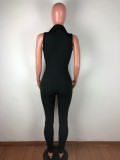 Solid Color Sleeveless Skinny Jumpsuits OSM-4212