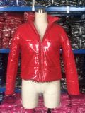 Bright PU Leather Bread Down Coat OSM-4524