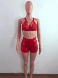 Fashion Sexy Lace Chest Support Two Piece Sets OSM-5292