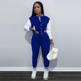 Casual Baseball Jacket And Pants 2 Piece Sets FSL-F176