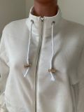 Solid Fleece Zipper Sweatshirt Pants Two Piece Sets NIK-265