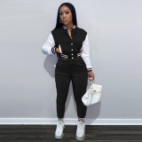 Casual Baseball Jacket And Pants 2 Piece Sets FSL-F176
