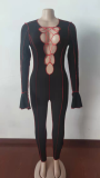 Sexy Lace-up Flared Sleeve Nightclub Jumpsuit FSXF-234