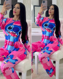 Cartoon Print Long Sleeve Homewear Pajamas Sets SHD-9807