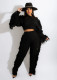 Solid Knitted Tassel Long Sleeve Sweater Pants Sets TR-1186