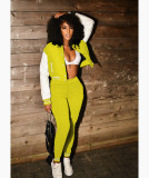 Casual Baseball Jacket And Pants 2 Piece Suits WSM-5288