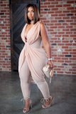 Sexy Mesh Sleeveless Cross Club Jumpsuit BDF-8108