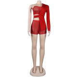 Sexy Slim Hot Rhinestone Short Three Piece Set NY-2105