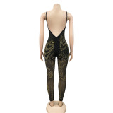 Sexy Hot Drilling Spaghetti Strap Jumpsuit BY-5280