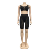 Sexy Tank Top And Shorts Two Piece Sets BY-5142