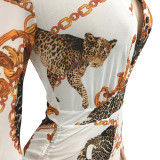 Sexy Printed Long Sleeve Romper BY-5178