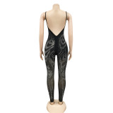 Sexy Hot Drilling Spaghetti Strap Jumpsuit BY-5280