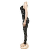 Sexy Hot Drilling Spaghetti Strap Jumpsuit BY-5280