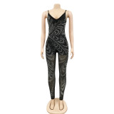 Sexy Hot Drilling Spaghetti Strap Jumpsuit BY-5280