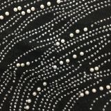 Sexy Hot Drilling Pearls Mesh Backless Club Dress BY-5330