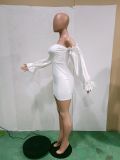 Sexy Off Shoulder Long Sleeve Bodycon Dress BN-9310