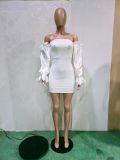 Sexy Off Shoulder Long Sleeve Bodycon Dress BN-9310
