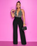 Solid High Waist Back Zipper Straight Pants MZ-2677