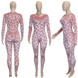Sexy Long Sleeve Skinny Jumpsuit SH-390226