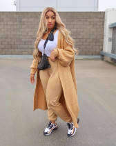 Fashion Casual Loose Cardigan Long Sweater Coat ZSD-Z083