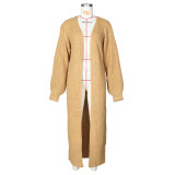 Fashion Casual Loose Cardigan Long Sweater Coat ZSD-Z083